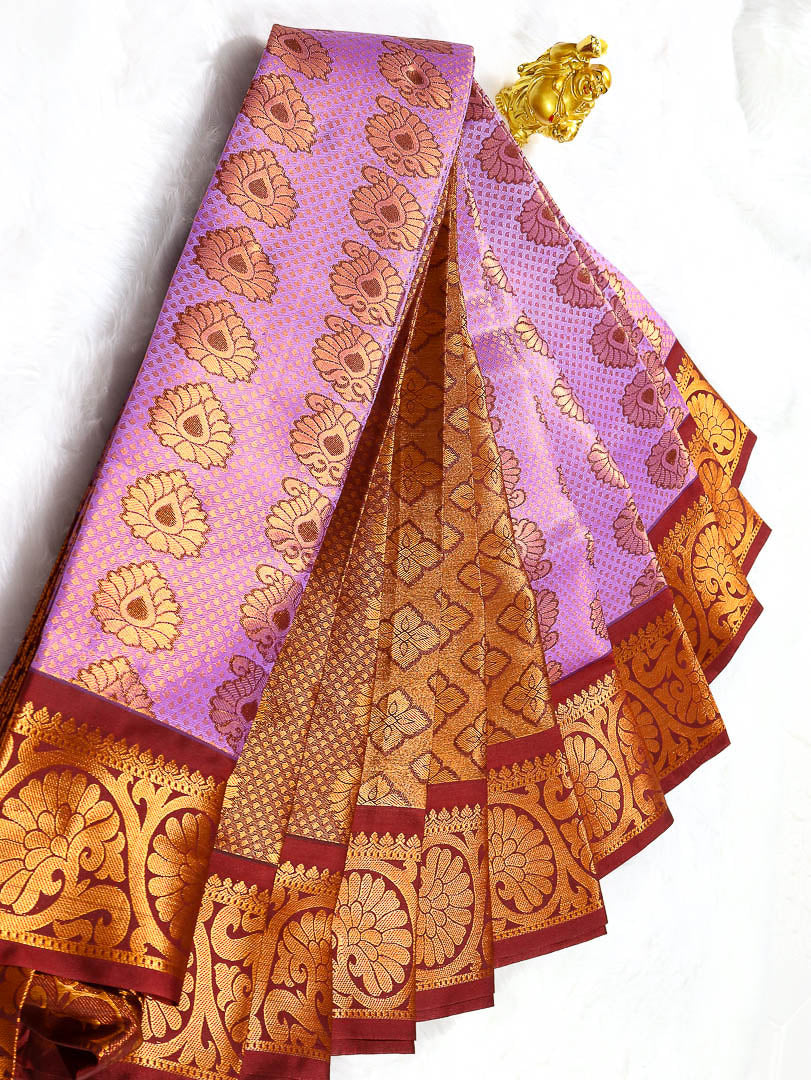 Tissue Bridal Semi Kancipuram Sarees