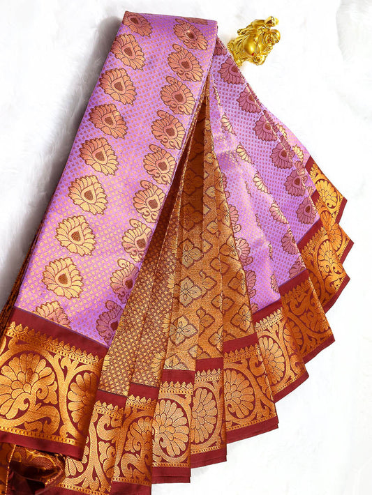 Tissue Bridal Semi Kancipuram Sarees
