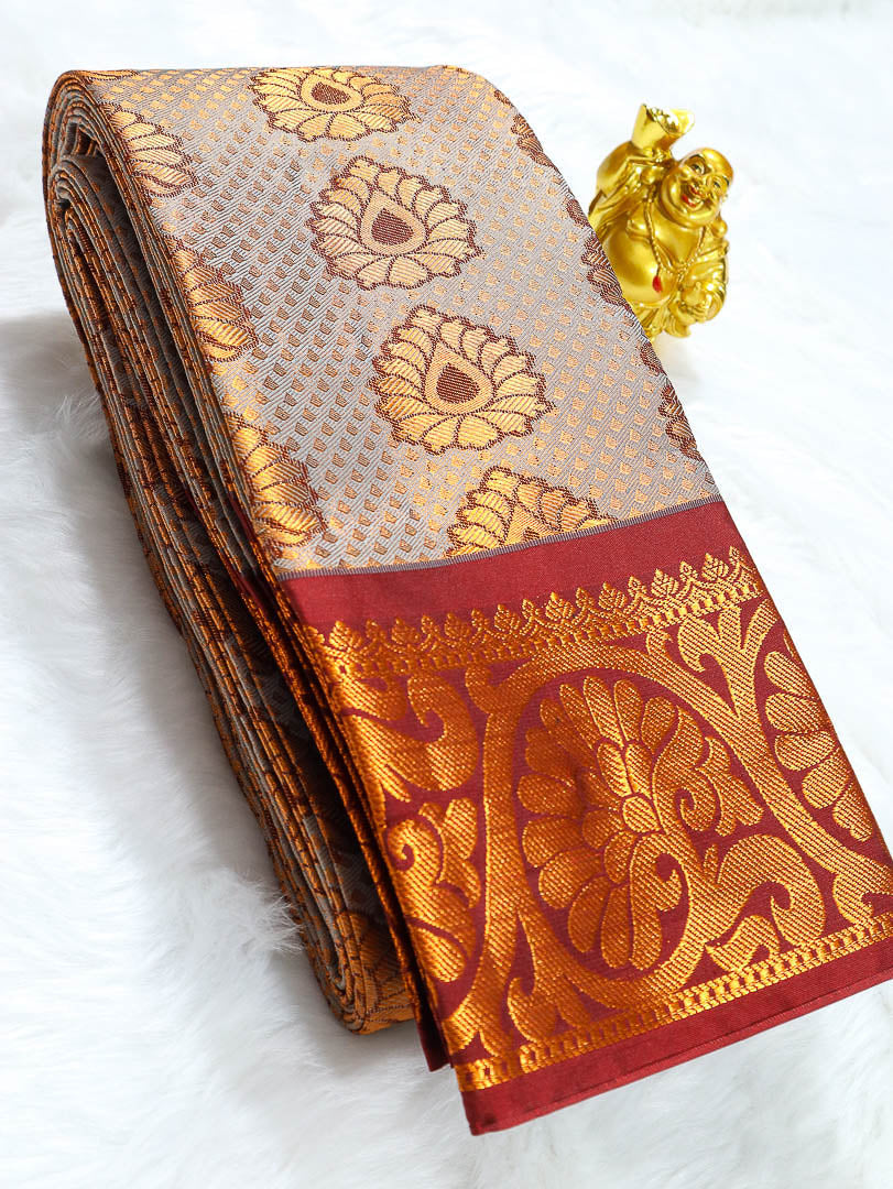 Tissue Bridal Semi Kancipuram Sarees
