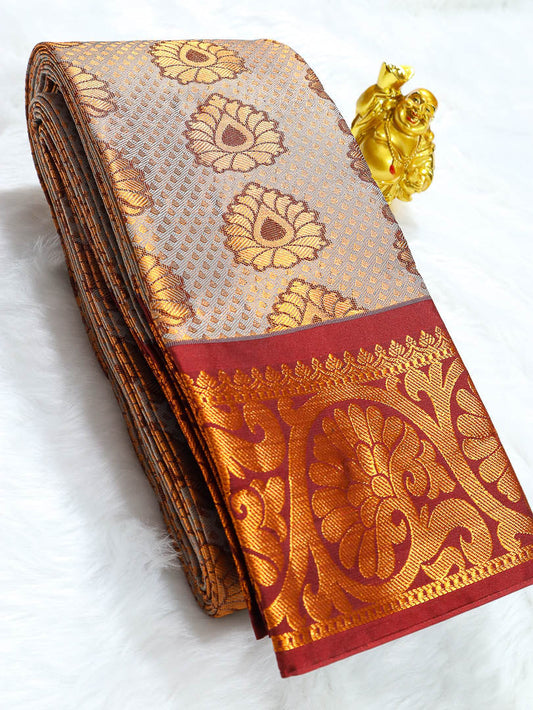 Tissue Bridal Semi Kancipuram Sarees